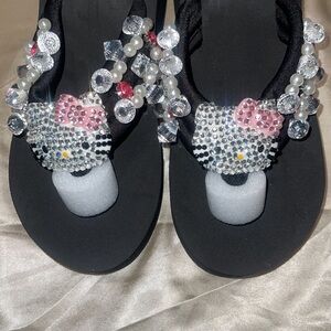 Hello kitty platform sandals